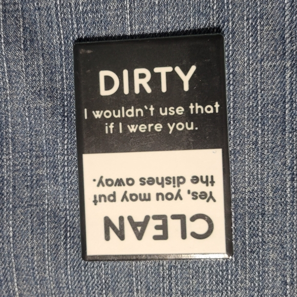 Fun Dishwasher Magnet Clean Dirty - Picture 2 of 6